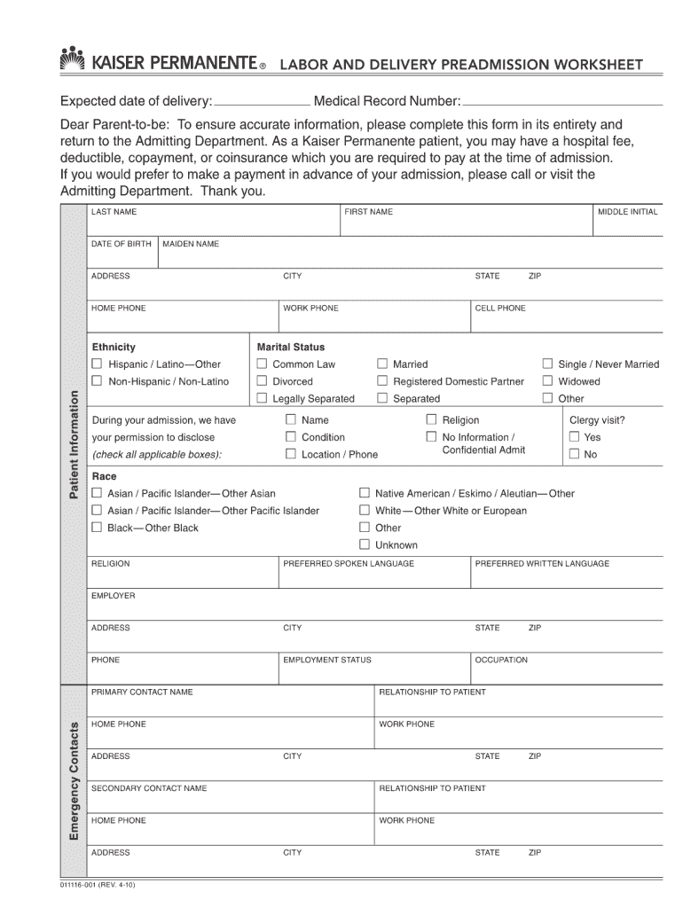  Kaiser Doctors Note PDF 2010-2024